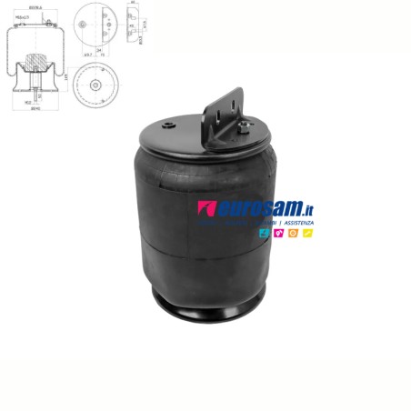 Soffietto GART OEQ Iveco Eurocargo 120E 140E | Cella Sospensione | Molla Aria | 504117415