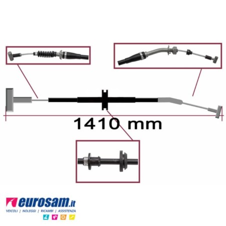 Fune Freno a Mano Posteriore DX/SX Originale Iveco Daily M.Y. 2016 | 2019