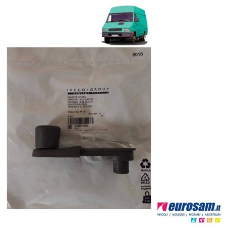 Maniglia Alzavetro Universale | Iveco Daily 1989-1999 | Senza Borchietta | 1 Pezzo