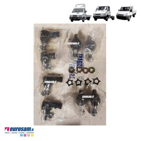 Kit Revisione Avantreno Iveco Daily 1990-2010 | 16 Pezzi | Testine e Snodi Sterzo