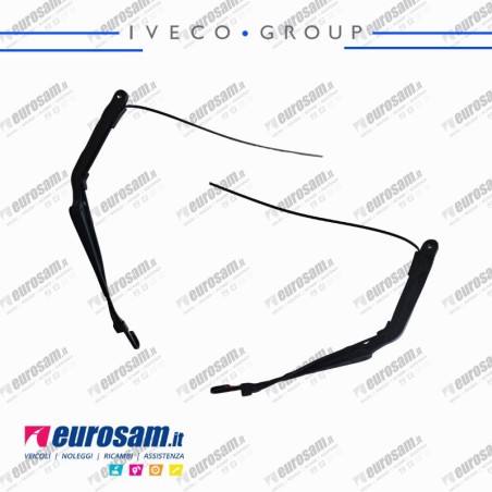 Braccio tergicristalli dx sx Iveco Eurocargo Tector con ugello spruzzatore Originale Iveco - Cod. 5802844118