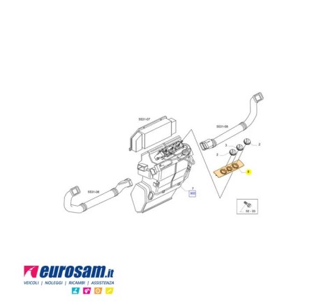Mostrina Sede Comandi Riscaldamento per Iveco Eurocargo Tector - Or...