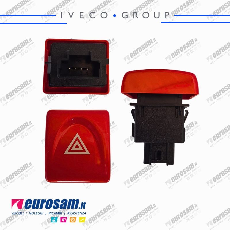 Pulsante Interruttore Emergenza 4 Frecce Iveco Eurocargo Tector - O...