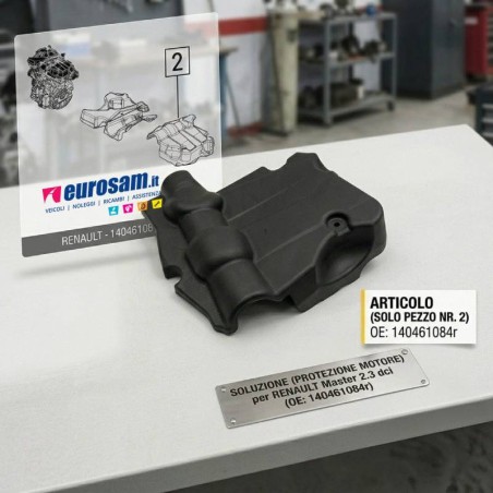 Protezione motore superiore Renault Master 2.3 dCi codice 140461084R ricambio originale