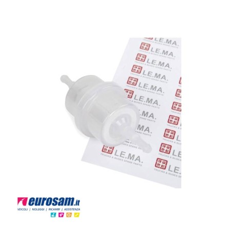 Prefiltro gasolio sottoscocca vicino serbatoio per Iveco Daily motore 8140.43 serie C9 C11 C13 - Attacchi 8mm altezza 108mm