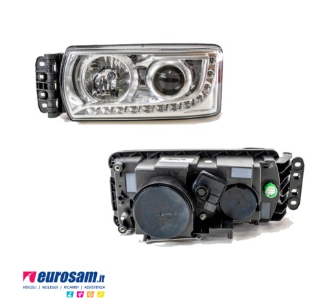 Faro anteriore sinistro LED originale per Iveco Stralis Hi-Way e Trakker