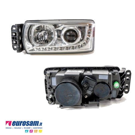 Faro anteriore sinistro LED originale per Iveco Stralis Hi-Way e Trakker