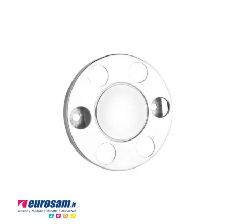 Anello ruota coprimozzo 6 fori centro chiuso acciaio inox per cerchio R17.5 diametro 325 mm autocarro camion