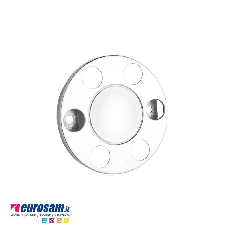 Anello ruota coprimozzo 6 fori centro chiuso acciaio inox per cerchio R17.5 diametro 325 mm autocarro camion