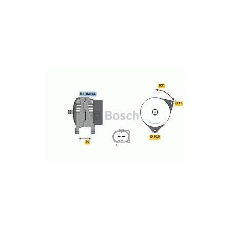 alternatore 12v - 140a autocarro fiat - iveco