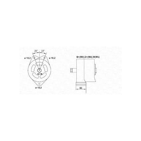 alternatore motore 24v - 55a autocarro man