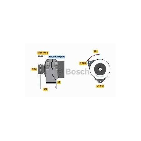 alternatore motore 12v - 120a autocarro mercedes sprinter - vito - classe c - e - g - clk