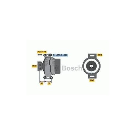 alternatore motore 12v - 130a autocarro mercedes sprinter - vito - classe c - e - g - clk