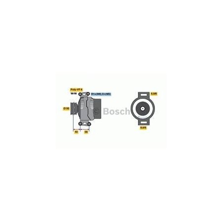 alternatore motore 12v - 130a autocarro mercedes sprinter - vito - classe c - e - g - clk