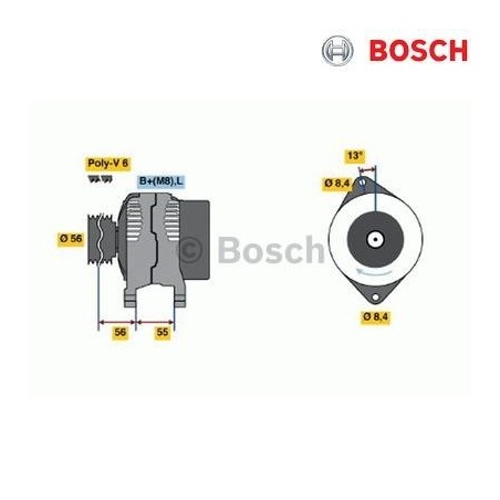 alternatore motore 12v - 120a autocarro volvo - renault laguna - safrane