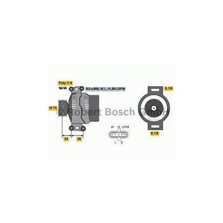 alternatore motore 24v - 100a autocarro scania