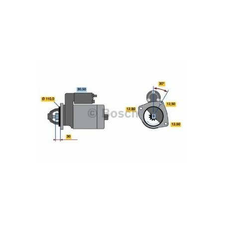 motorino di avviamento 24v - 4 kw autocarro iveco
