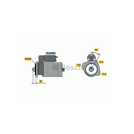 motorino di avviamento 24v - 4,5 kw autocarro iveco