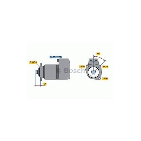 motorino di avviamento 24v - 6,6 kw autocarro iveco