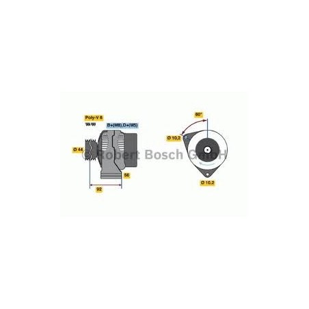 alternatore motore 12v - 90a autocarro mercedes sprinter - classe c - e - g - clk