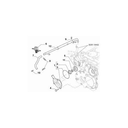 tubazione lubrificazione motore autocatto fiat ducato 3.0 hpi