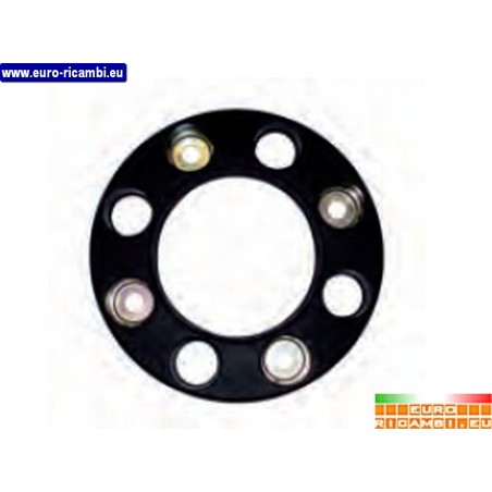 anello coprimozzo aperto acciaio verniciato nero  8 fori iveco eurocargo