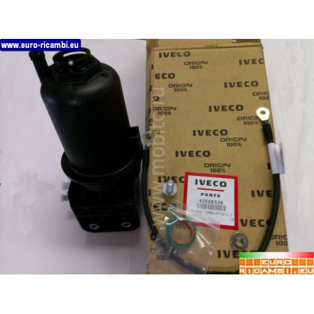 supporto filtro combustibile originale completo di filtro per iveco:  daily serie c - serie s 35c12.14.15.18