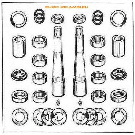 kit fuselli,perno fuso a snodo per autocarro daf