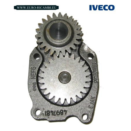 pompa olio motore originale iveco - tector - f4ae0681 - 6 cilindri