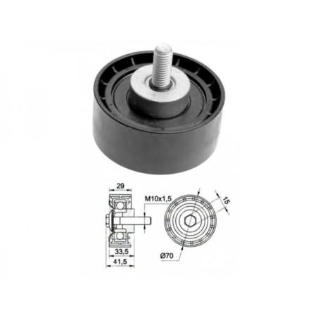 cuscinetto tenditore servizi fisso iveco daily - fiat ducato