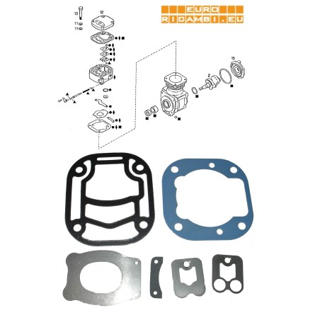 kit revisione compressore aria wabco