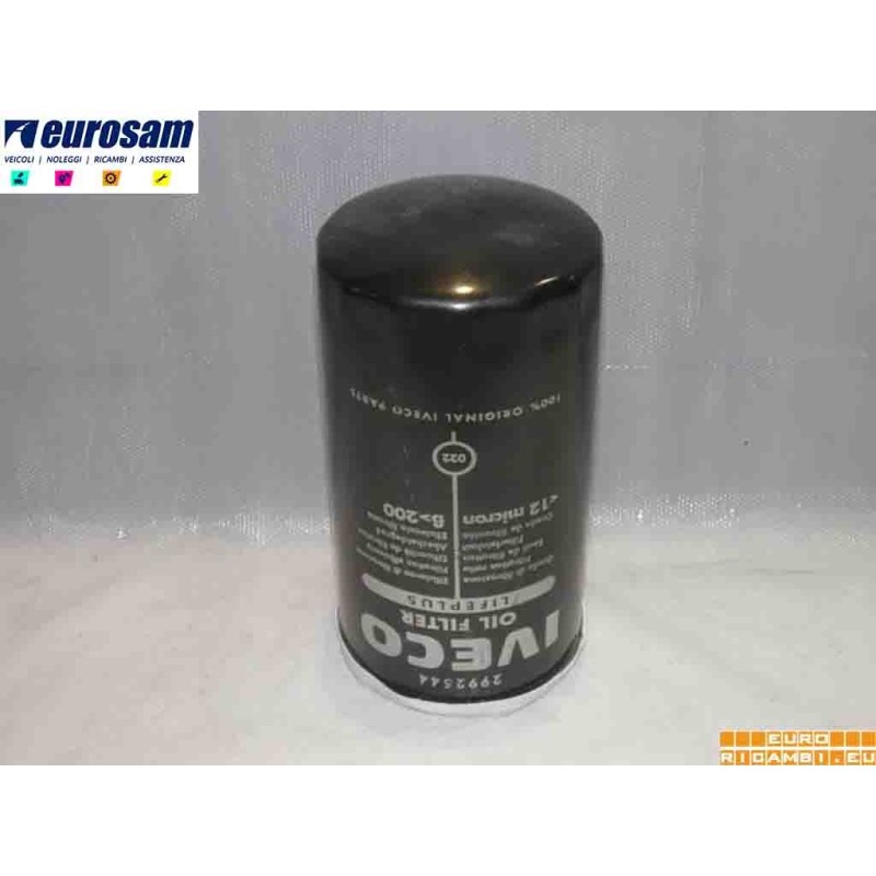 FILTRO OLIO PER IVECO STRALIS,EUROTECH,EUROTRAKKER EURO3 - ORIGINALE IVECO