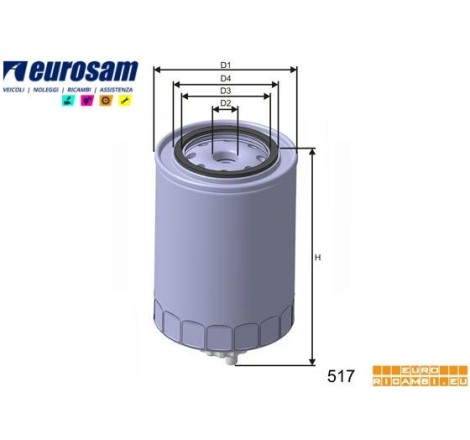 PREFILTRO GASOLIO PER IVECO EUROCARGO TECTOR,STRALIS CURSOR