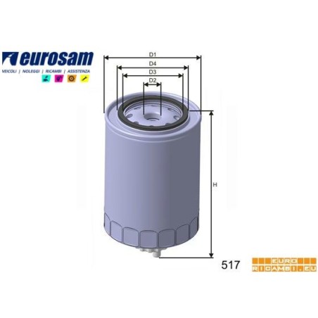 PREFILTRO GASOLIO PER IVECO EUROCARGO TECTOR,STRALIS CURSOR