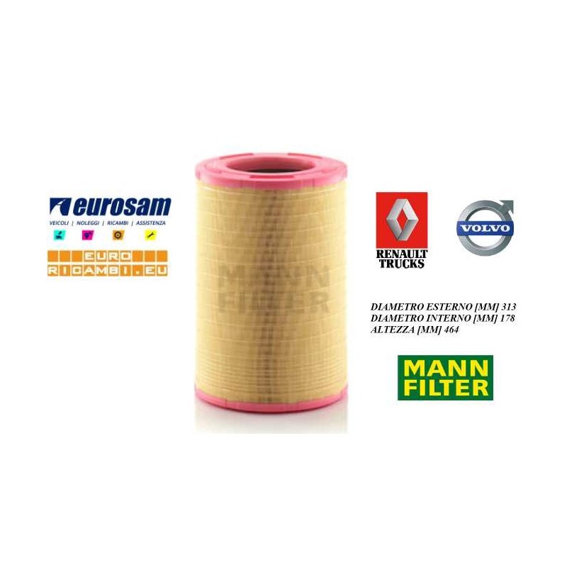 FILTRO ARIA RENAULT MAGNUM/MIDLUM/PREMIUM - VOLVO FE/FL