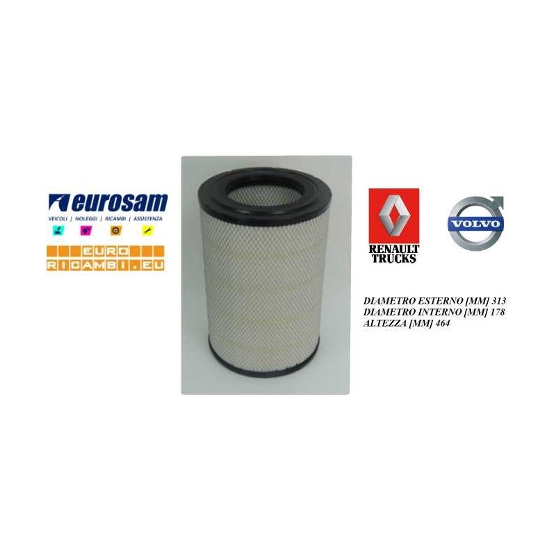 FILTRO ARIA RENAULT MAGNUM/MIDLUM/PREMIUM - VOLVO FE/FL