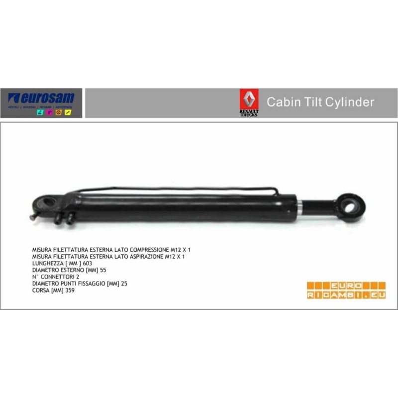CILINDRO SOLLEVAMENTO CABINA RENAULT PREMIUM/KERAX