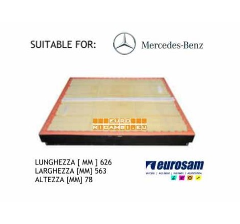 FILTRO ARIA MERCEDES ACTROS/ACTROS MP2/AXOR 2