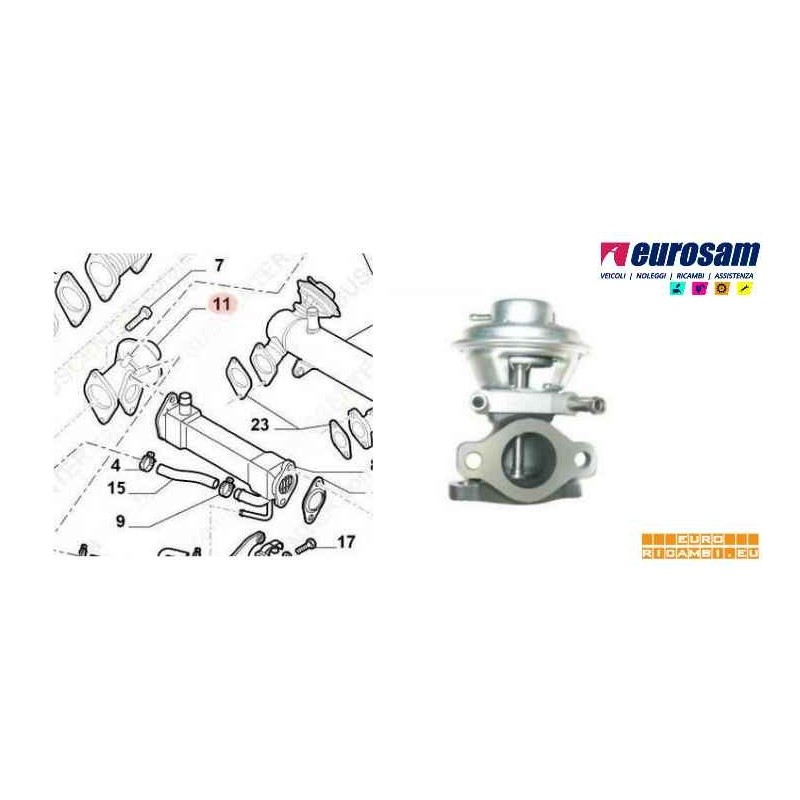 VALVOLA EGR DAILY/DUCATO 2.3