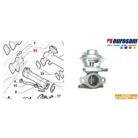 VALVOLA EGR DAILY/DUCATO 2.3