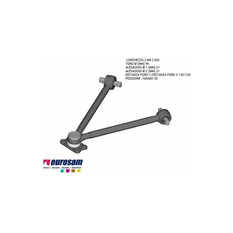 TRAPEZIO DI REAZIONE PER IVECO EUROSTAR,EUROTRAKKER,EUROTECH,STRALIS