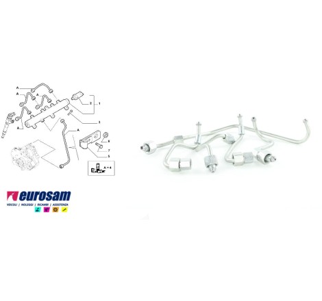 SERIE TUBAZIONI INIEZIONE IVECO DAILY/FIAT DUCATO 3.0