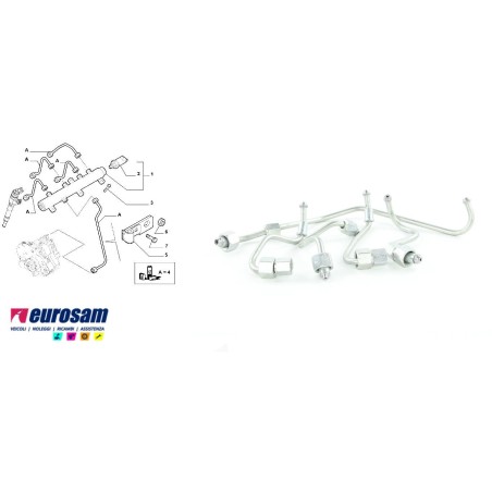 SERIE TUBAZIONI INIEZIONE IVECO DAILY/FIAT DUCATO 3.0