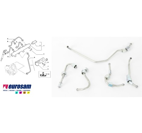 SERIE TUBAZIONI INIEZIONE IVECO DAILY/FIAT DUCATO 3.0