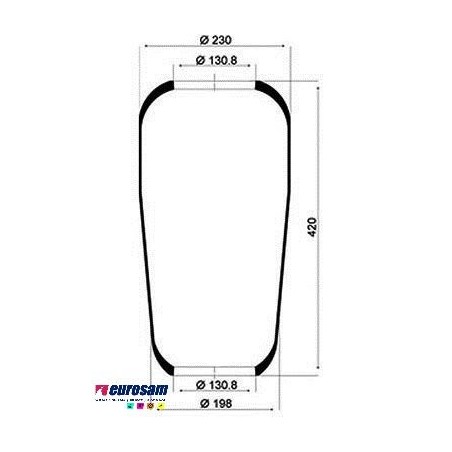 molla aria per iveco/renault/man/mercedes/ror
