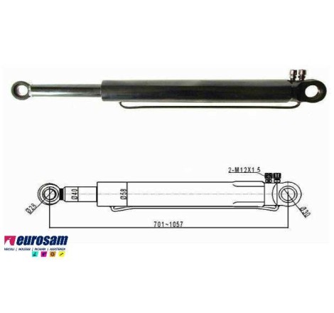 CILINDRO SOLLEVAMENTO CABINA SCANIA SERIE P,G,R,T