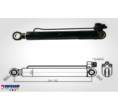CILINDRO SOLLEVAMENTO CABINA VOLVO FM 7,FM 10,FM 12