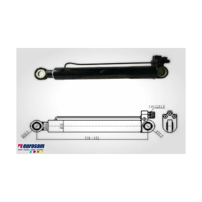 CILINDRO SOLLEVAMENTO CABINA VOLVO FM 7,FM 10,FM 12