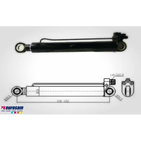 CILINDRO SOLLEVAMENTO CABINA VOLVO FM 7,FM 10,FM 12