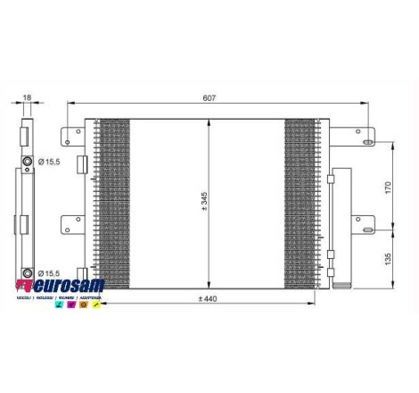 CONDENSATORE ARIA CONDIZIONATA IVECO EUROCARGO
